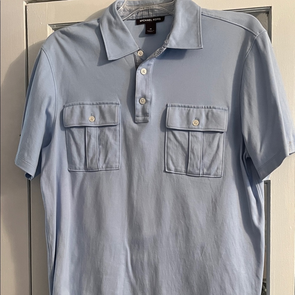 Michael Kors Sky Blue Men's Polo Shirt